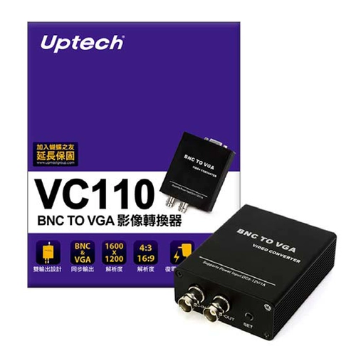 Тайвань подлинный Dengchang Video Converter VC110 BNC в VGA BNC для VGA AV для VGA