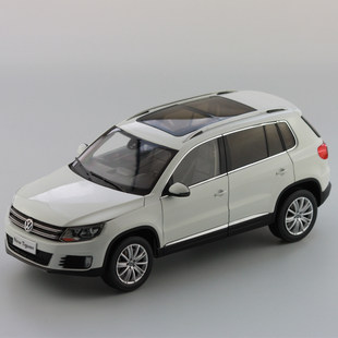 オリジナル 1:18 上海フォルクスワーゲン VOLKSWAGEN TIGUAN 合金車モデル ホワイト