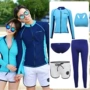 Quần áo lặn Hàn Quốc chia quần áo sứa nam và nữ dài tay áo tắm chống nắng quần snorkeling phù hợp với người yêu lướt - Vài đồ bơi Set đồ đi biển cho cặp đôi