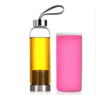 Best Price BPA Free Glass Sport Water Bottle with Tea Filter