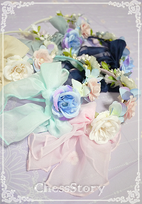 taobao agent [Peach Blossom and Snow] PeachBlossom and Snow series small flower ring KC hair hoop/head hoop
