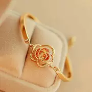 Trang sức Hàn Quốc thời trang vòng đeo tay hoa hồng cao cấp vòng đeo tay zircon cao cấp
