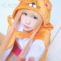 Cosplay tóc giả khô điều nhỏ em gái chôn vật liệu khô Tóc giả nhỏ chôn vàng 80CM tóc dài thẳng - Cosplay đồ ngủ cosplay nữ sinh