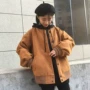 Hàn quốc phiên bản của chic dày áo len nữ mùa xuân và mùa thu mặc hoang dã sinh viên mới đồng phục bóng chày coat loose coat áo dạ kiểu hàn quốc