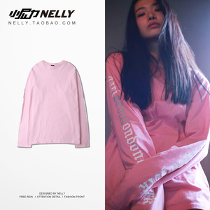 18ss phong cách Mỹ thương hiệu cá tính chữ graffiti phong cách đường phố lỏng người đàn ông giản dị và phụ nữ các cặp vợ chồng hoang dã dài- tay t- shirt áo thun 3 lỗ nam
