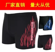 Quần bơi nam áo tắm thoải mái ngọn lửa thời trang nam cộng với phân bón để tăng quần boxer suối nước nóng - Nam bơi đầm