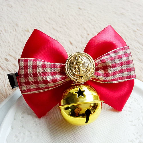 Аксессуар ручной работы, галстук-бабочка, колокольчик, чокер с бантиком, домашний питомец, кот, подходит для подростков