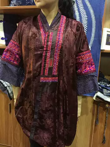 Этическая костюм Huang Ping miao miao mianda вышивка топ