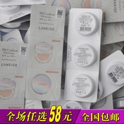 Lange sáng trắng tập trung đệm kem 2 Gam * 2 hai màu kinh nghiệm với nhỏ màu trắng BB cream # 13 # 13C mẫu đích thực