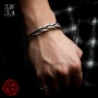 Thiết kế ban đầu Thái bạc handmade sterling bạc vòng đeo tay nam hipster cá tính Hàn Quốc phiên bản của xoắn bện retro mở vòng đeo tay vòng tay tỳ hưu