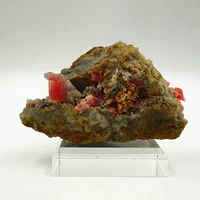 Минеральный минеральный образец минеральных минералов, ромб марганца грубая руда
