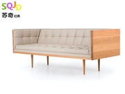 Đồ nội thất thiết kế Bắc Âu cổ điển hộp sofa Sofo hộp gỗ sofa da sofa vải sofa