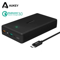 Aukey30000 miliampe dung lượng lớn có thể sạc lại Po PD hai chiều máy tính xách tay nhanh phí điện thoại di động QC3.0 NS - Ngân hàng điện thoại di động sạc dự phòng redmi 20000mah