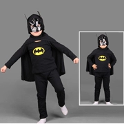 Bộ đồ chơi trẻ em 3 trong 1 Halloween thể hiện trang phục Quần áo Batman quần bó Người dơi