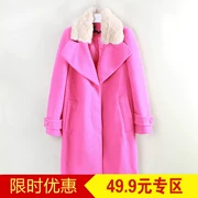 Hàng loạt các trung tâm mua sắm để rút tủ 2017 mùa đông Hàn Quốc phiên bản của phần dài thẳng của áo len ấm áp áo C4215