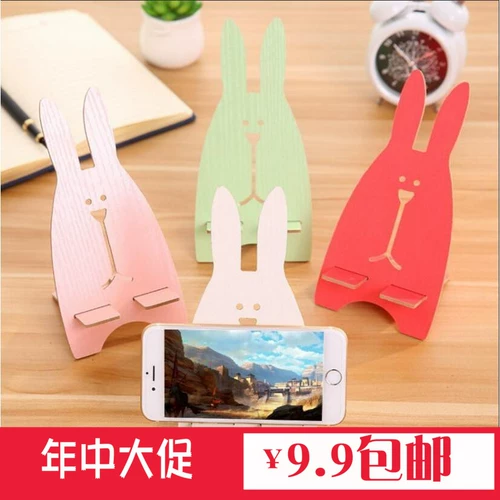 Держатель для телефона, кролик, деревянный мобильный телефон, трубка, «сделай сам», делается под заказ