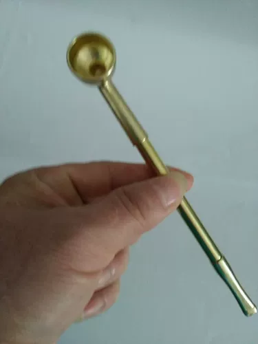 Медное покрытое медью имитация чистая медная телескопическая мешок для дыма старого в стиле сухой сигаретный полюсник имитация кастрюля Имитация чистого бронзового дыма сухой дым измельченный дым