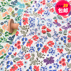 Bông vải vải cotton vải hoa chi nhánh quần áo váy áo sơ mi trẻ em mặc quần handmade TỰ LÀM