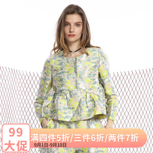 Kabuyi thiết kế ban đầu thương hiệu Châu Âu và Mỹ phong cách vòng cổ áo khoác 2018 mùa xuân ngắn coat màu dài tay áo thời trang cardigan