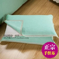 Cũ vải thô gối khăn gói cặp bông cao cấp dày để tăng chính hãng cotton trẻ em người lớn gối khăn che vải vỏ gối nằm