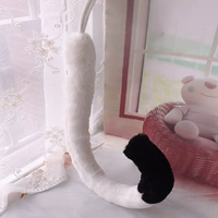 Mèo đuôi mèo dễ thương maid cosplay phụ kiện dễ thương trong màu tóc dài phù hợp với sang trọng đuôi lật đồ cosplay