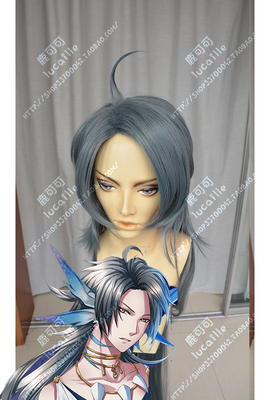 taobao agent Dream Kingdom and the sleeping 100 prince Orion Olion extend a fluffy one -meter straight hair blue gray cosplay wig