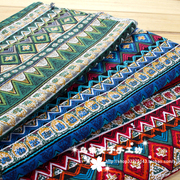 Bohemian in vải handmade diy vải cotton linen khăn trải bàn rèm trang trí vải bàn cà phê vải quần áo vải
