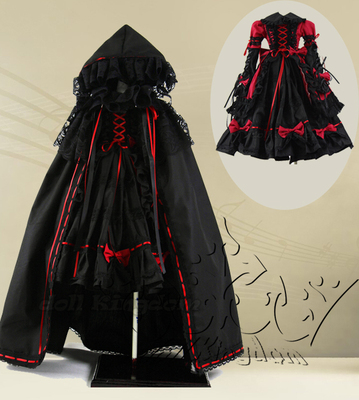 taobao agent After selling BJD baby clothes, men and women, Oufeng Black Cloak Cloak, Lolita Uncle 1/3 1/4 1/6 DD