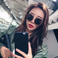 Солнцезащитные очки, популярный ретро солнцезащитный крем, коллекция 2022, в корейском стиле, популярно в интернете, УФ-защита