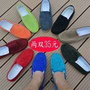 Old Bắc Kinh giày vải nam mùa xuân đáy mềm thấp để giúp thở giày lười biếng một bàn đạp lái xe người đàn ông giản dị của giày lái xe giày