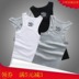 Mùa hè nam cotton vest thanh niên junior học sinh trung học nam mùa hè trai slim tự trồng t-shirt Áo vest cotton