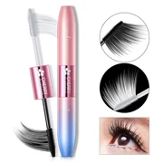 Ins super fire mascara Ou Xiyi mỹ phẩm không thấm nước hai đầu dài uốn cong vnk mascara - Kem Mascara / Revitalash