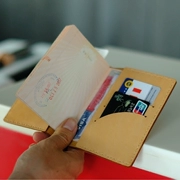Da hộ chiếu giữ tài liệu du lịch túi da Nhật Bản Hàn Quốc lưu trữ vé túi hộ chiếu gói bảo vệ bìa tài liệu thư mục