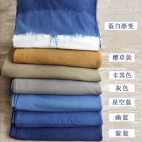 Nhà máy nhuộm bông vải Vân Nam tie nhuộm handmade diy mục vụ gió rèm quần áo cotton và vải lanh vải đầy đủ cotton 4 chiều