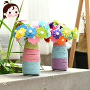 Rõ ràng nút wedding bouquet trẻ em mẫu giáo sáng tạo nguyên liệu handmade gói cha mẹ và con diy giáo dục đồ chơi quà tặng