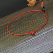 Ác thần an toàn 0,8mm rất mỏng dây đỏ vòng tay đơn giản vòng tay nam nữ dệt tay năm nay của trang sức năm