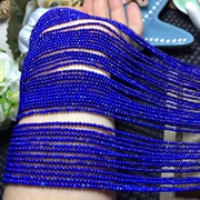 Hạt lapis lazuli tự nhiên bán hạt lỏng lẻo kích thước hạt tròn 2 mm thích hợp cho vòng tay vòng cổ vòng chân tinh tế - Vòng chân