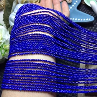 Hạt lapis lazuli tự nhiên bán hạt lỏng lẻo kích thước hạt tròn 2 mm thích hợp cho vòng tay vòng cổ vòng chân tinh tế - Vòng chân những mẫu lắc chân đẹp nhất