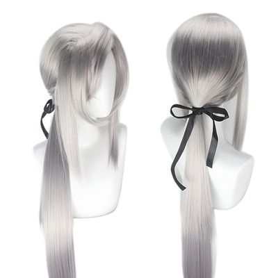 taobao agent End of the Seraph COS Short Fedeid Ferride Seven Ancestral Silver -gray shape wig free shipping