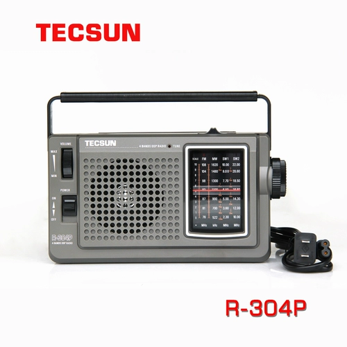 TECSUN/DESHENG R-304P Портативная регулировка частоты/Средняя волна/короткая волна DSP Дисциплинарное прохождение DC Radio