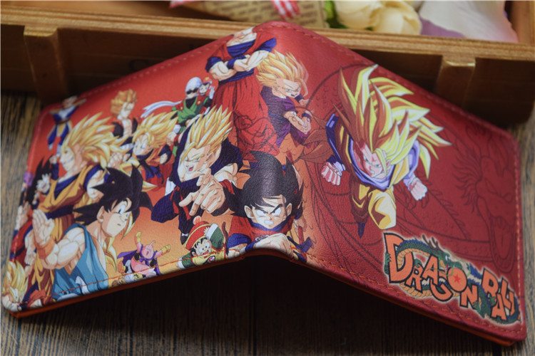 Longzhu ECartoon comic Dragon Ball DRAGONBALL Sun WuKong Saiya people PU student children wallet free shipping