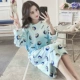 Mùa thu và mùa đông san hô lông cừu đồ ngủ phụ nữ mùa đông phim hoạt hình Hàn Quốc sinh viên ngọt ngào dễ thương váy đêm dày flannel dịch vụ nhà - Đêm đầm