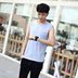 Xia Nan vest kích thước lớn nam không tay t-shirt cotton thể dục thể thao dưới chặt tay áo rộng vai chất béo chất béo mồ hôi vest Lót