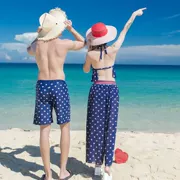 Cặp đôi đồ bơi nữ quần đi biển phù hợp với kích thước tấm thép tập hợp váy bikini ba mảnh gợi cảm