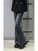 Трендовые ретро джинсы, тонкие приталенные эластичные штаны, коллекция 2023, высокая талия