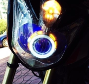 04-05-06-07-08-09 Yamaha Đèn pha Yamaha FZ6N lắp ráp ống kính mắt xenon - Đèn HID xe máy