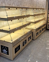 Tủ bánh mì mới tủ bánh mì trưng bày tủ bánh mì tủ đảo bên ngăn kéo loại tủ Zhong Zhong kệ để hàng trưng bày