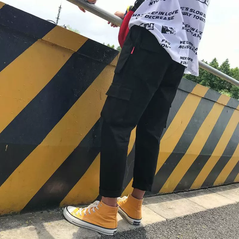 Summer brand trousers for students, Korean style, oversize