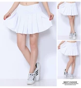 Jinguan Jiamusi Square nhảy kích thước lớn váy tennis trắng bóng mềm chống ánh sáng biểu diễn nhóm thể thao