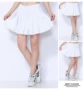 Jinguan Jiamusi Square nhảy kích thước lớn váy tennis trắng bóng mềm chống ánh sáng biểu diễn nhóm thể thao quần thể dục nữ